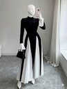 Robe noir et blanc 